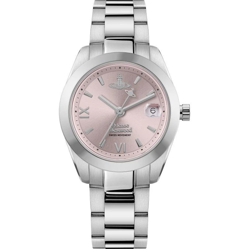 商品Vivienne Westwood|Vivienne Westwood Fenchurch Stainless Steel Quartz Ladies Watch VV292PKSL,价格¥2269,第1张图片