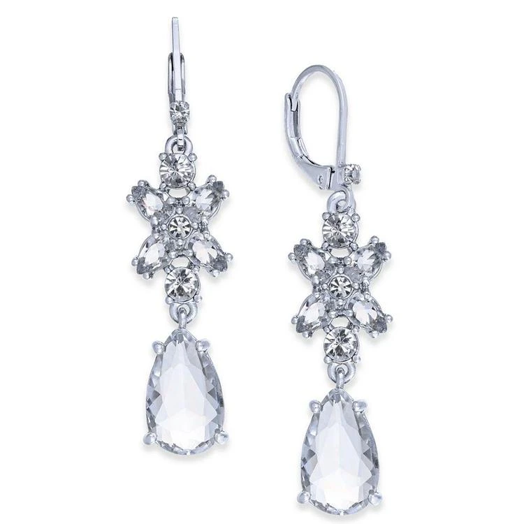 商品Kate Spade|Silver-Tone Crystal Drop Earrings,价格¥151,第1张图片