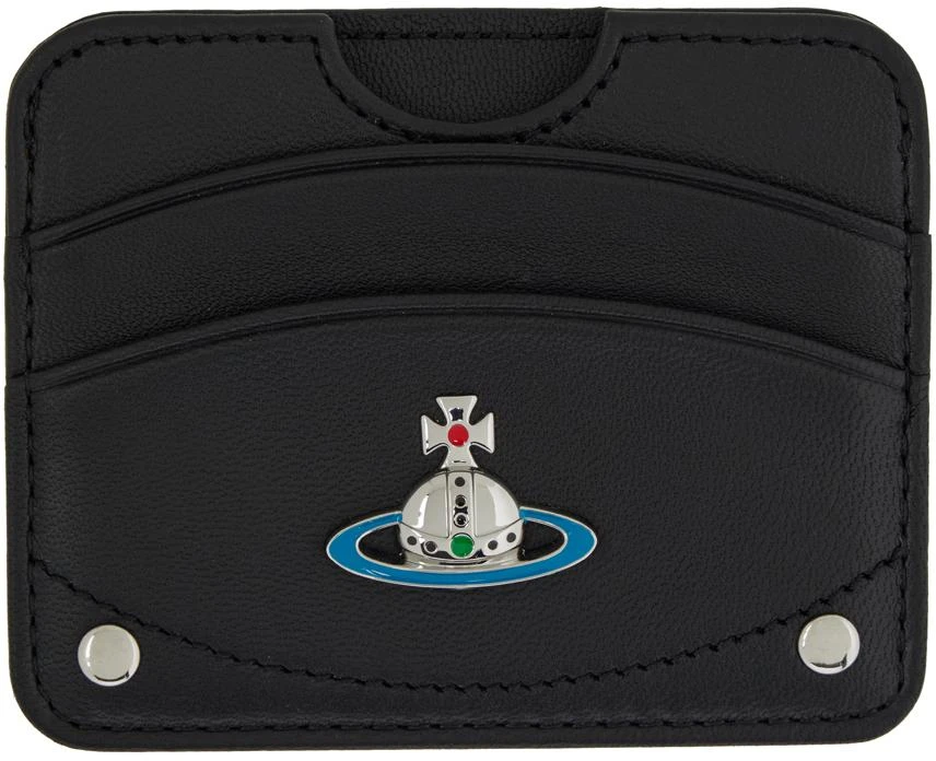 商品Vivienne Westwood|Black Half Moon Card Holder,价格¥741,第1张图片