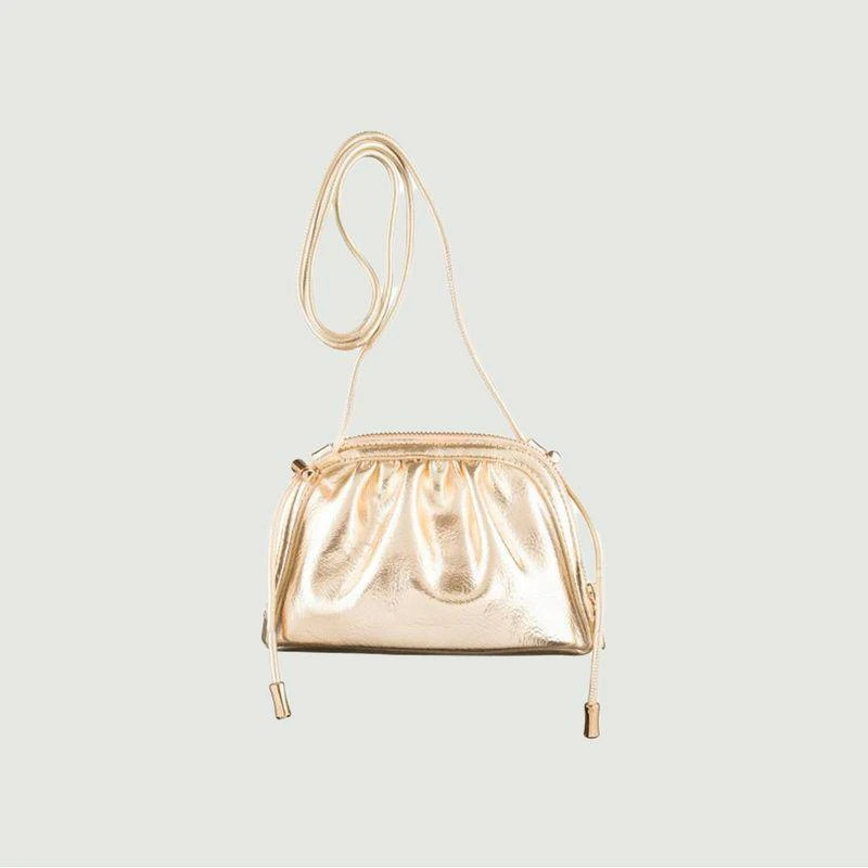 商品A.P.C.|Ninon metallic leather-effect purse bag Gold APC PARIS,价格¥1372,第3张图片详细描述