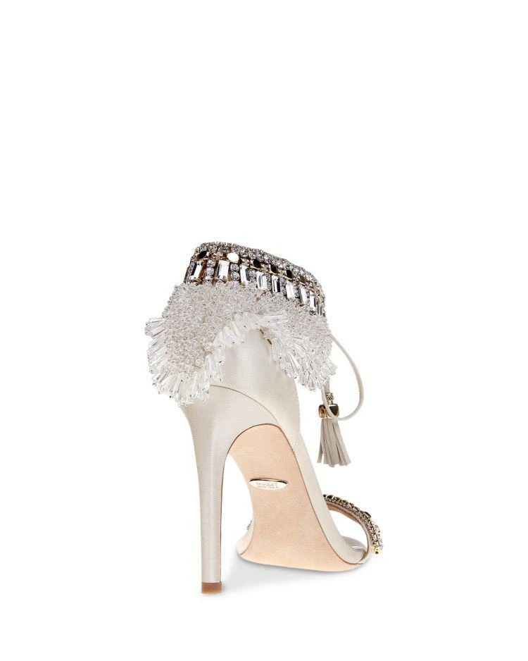 商品Badgley Mischka|脚踝系带流苏钻饰高跟凉鞋,价格¥1203,第4张图片详细描述