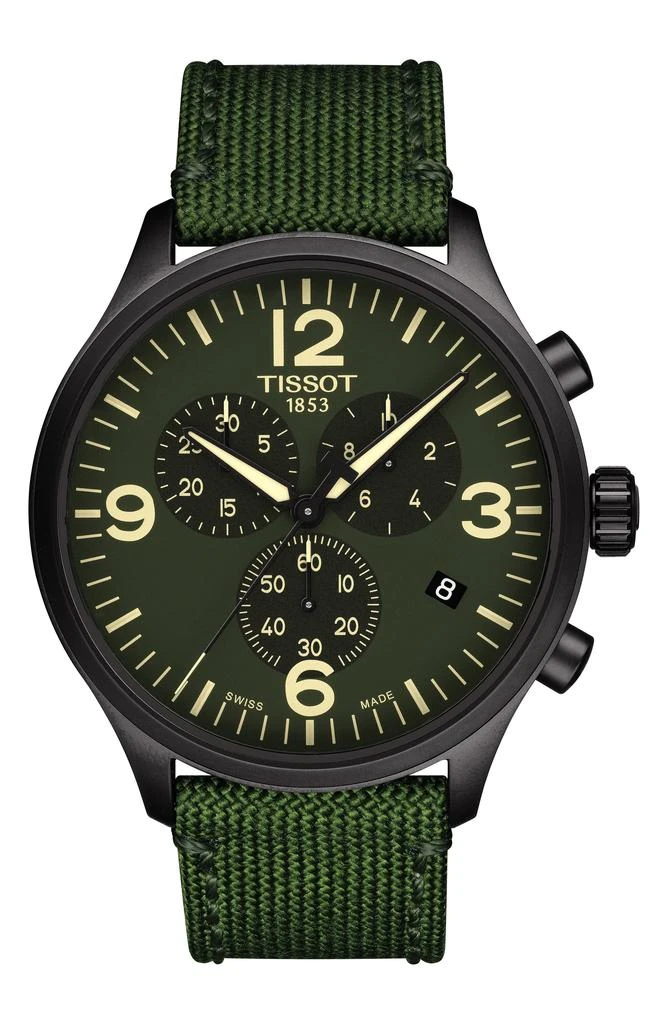 商品Tissot|T-Sport XL Chonograph Nylon Strap Watch, 45mm,价格¥1782,第1张图片