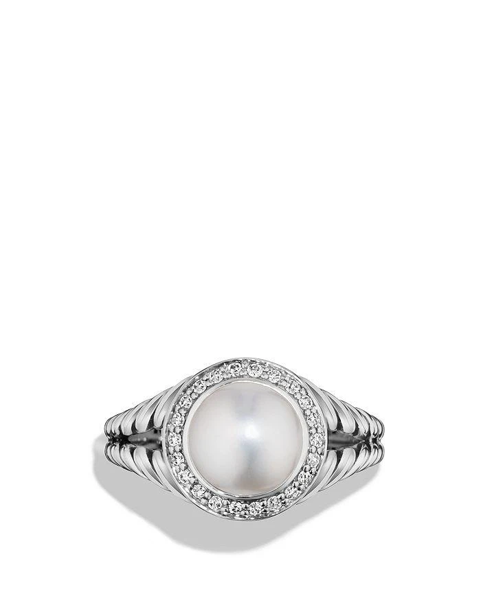 商品David Yurman|Albion Cultured Freshwater Pearl Ring with Diamonds,价格¥5793,第3张图片详细描述