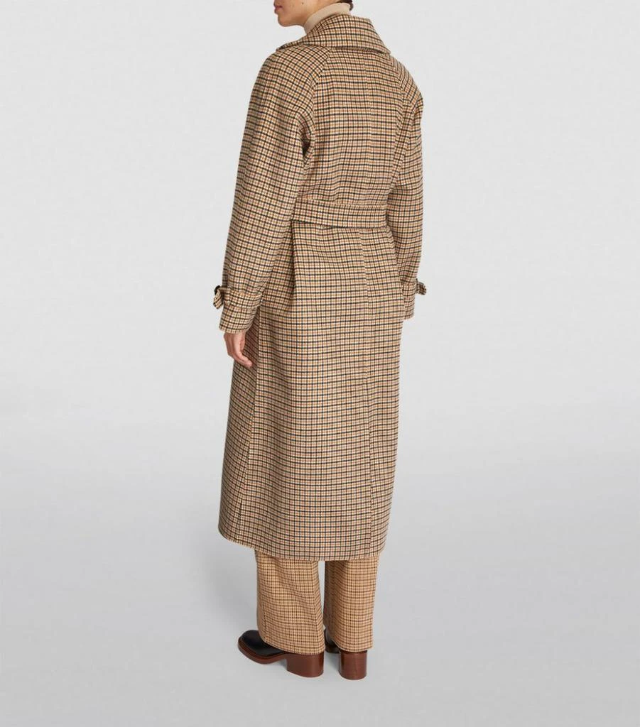 商品Weekend Max Mara|Wool Check Wrap-Around Coat,价格¥7087,第4张图片详细描述