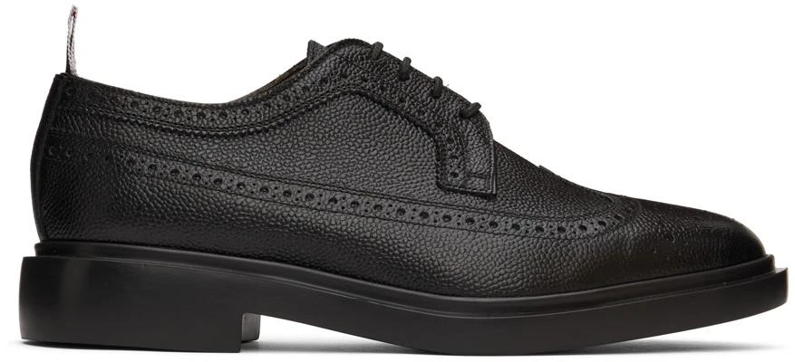 商品Thom Browne|黑色长翼布洛克鞋,价格¥8713,第1张图片