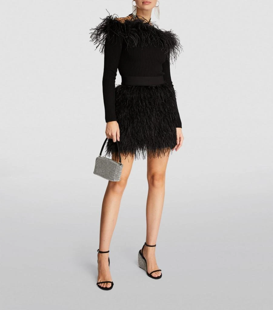 商品GIUSEPPE DI MORABITO|Feather-Trimmed Off-The-Shoulder Sweater,价格¥5292,第2张图片详细描述