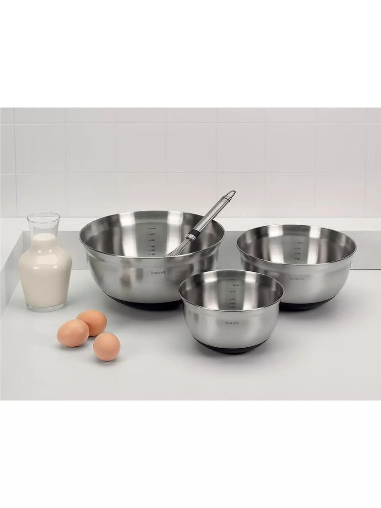 商品Brabantia|Profile Mixing Bowl Matte Steel 3-Piece Set,价格¥681,第2张图片详细描述