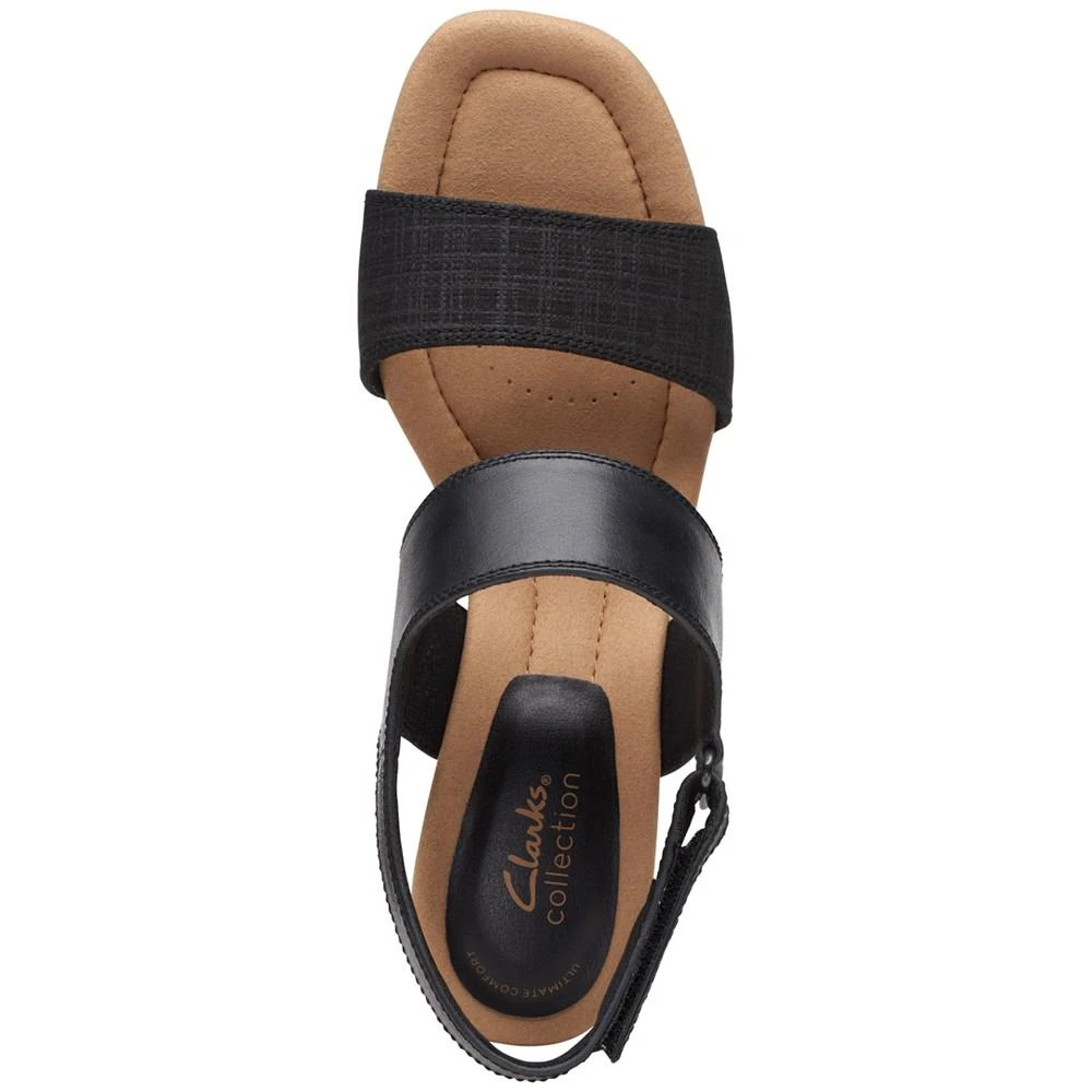 商品Clarks|Women's Kyarra Faye Slingback Wedge Sandals,价格¥296,第4张图片详细描述