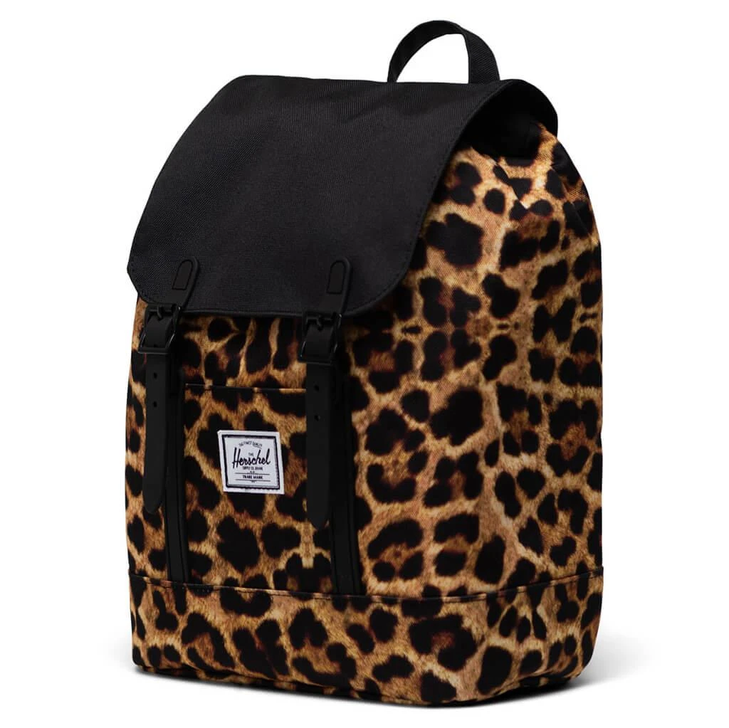 商品Herschel Supply|Retreat Mini Backpack - Leopard Black,价格¥318,第2张图片详细描述