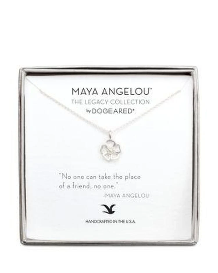 商品Dogeared|Maya Angelou Legacy Collection "No One Can Take the Place of a Friend" Necklace, 16",价格¥387,第1张图片