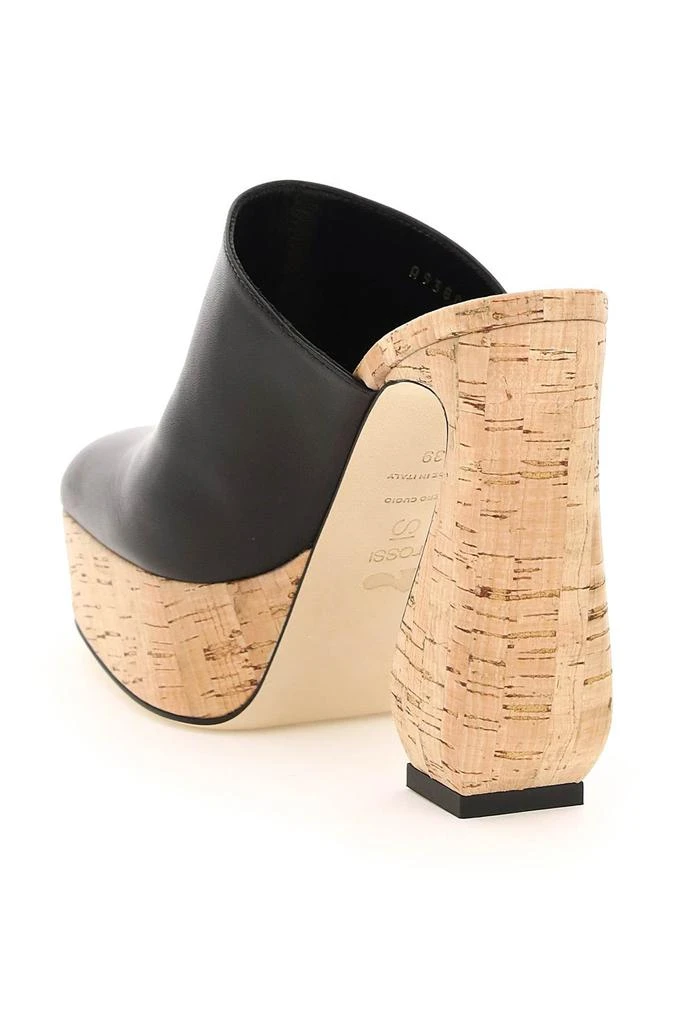 商品SI ROSSI|Si sergio rossi nappa and cork si rossi mules,价格¥3292,第3张图片详细描述