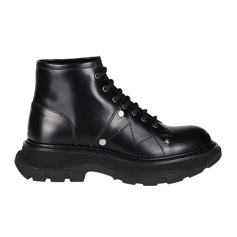 ALEXANDER MCQUEEN 黑色女士踝靴 595469-WHZ81-1081 商品
