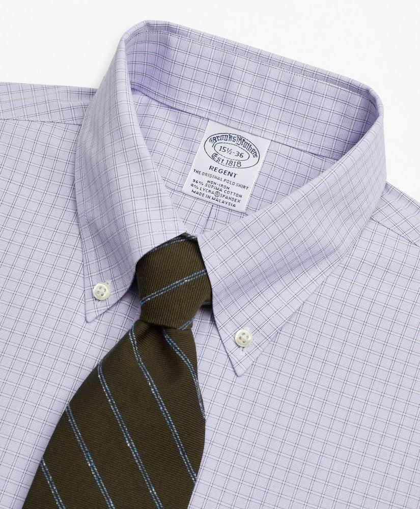 商品Brooks Brothers|Stretch Regent Regular-Fit Dress Shirt, Non-Iron Check,价格¥373,第4张图片详细描述