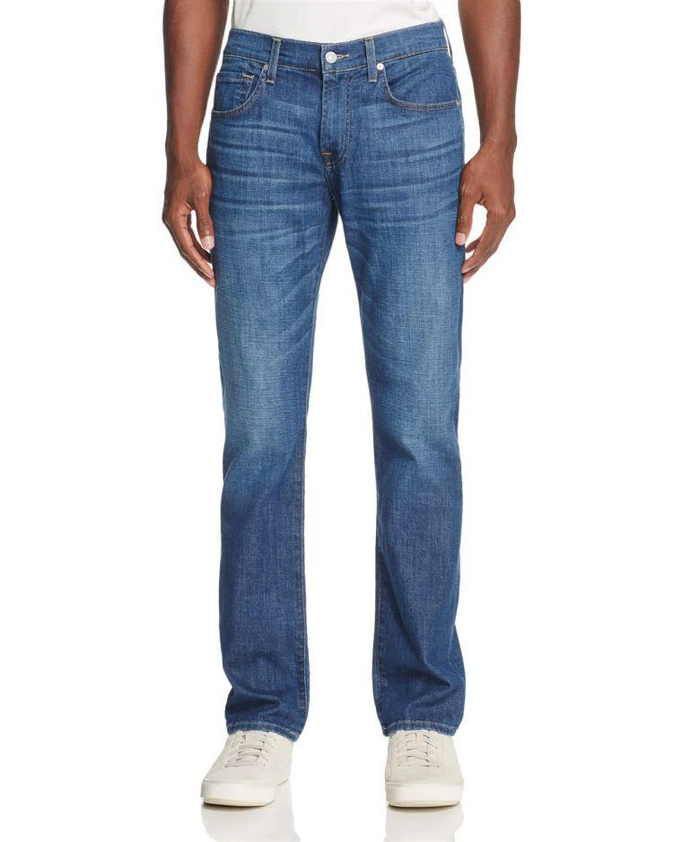 商品7 For All Mankind|Mariner Straight Fit Jeans in Medium Blue,价格¥1415,第1张图片