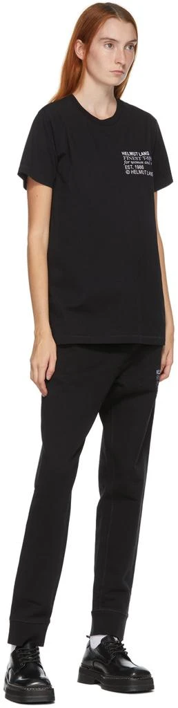 商品Helmut Lang|Black Embroidered Logo Standard T-Shirt,价格¥870,第4张图片详细描述