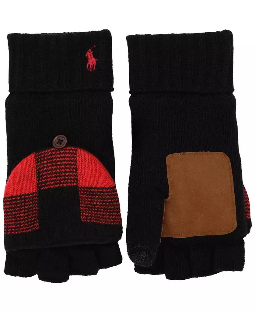 商品Ralph Lauren|Men's Tartan Mitt Convertible Gloves,价格¥627,第3张图片详细描述