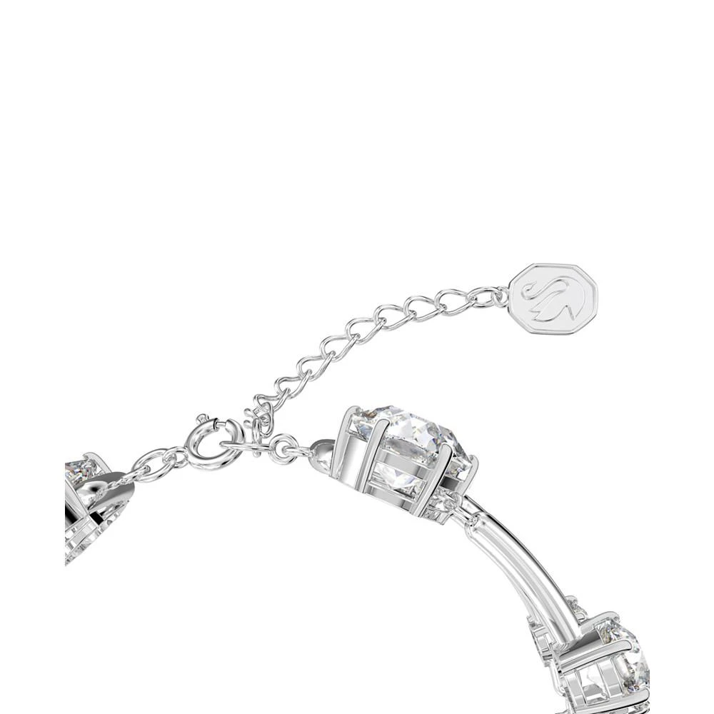 商品Swarovski|Silver-Tone Constella Crystal Two Row Bangle Bracelet,价格¥2137,第3张图片详细描述