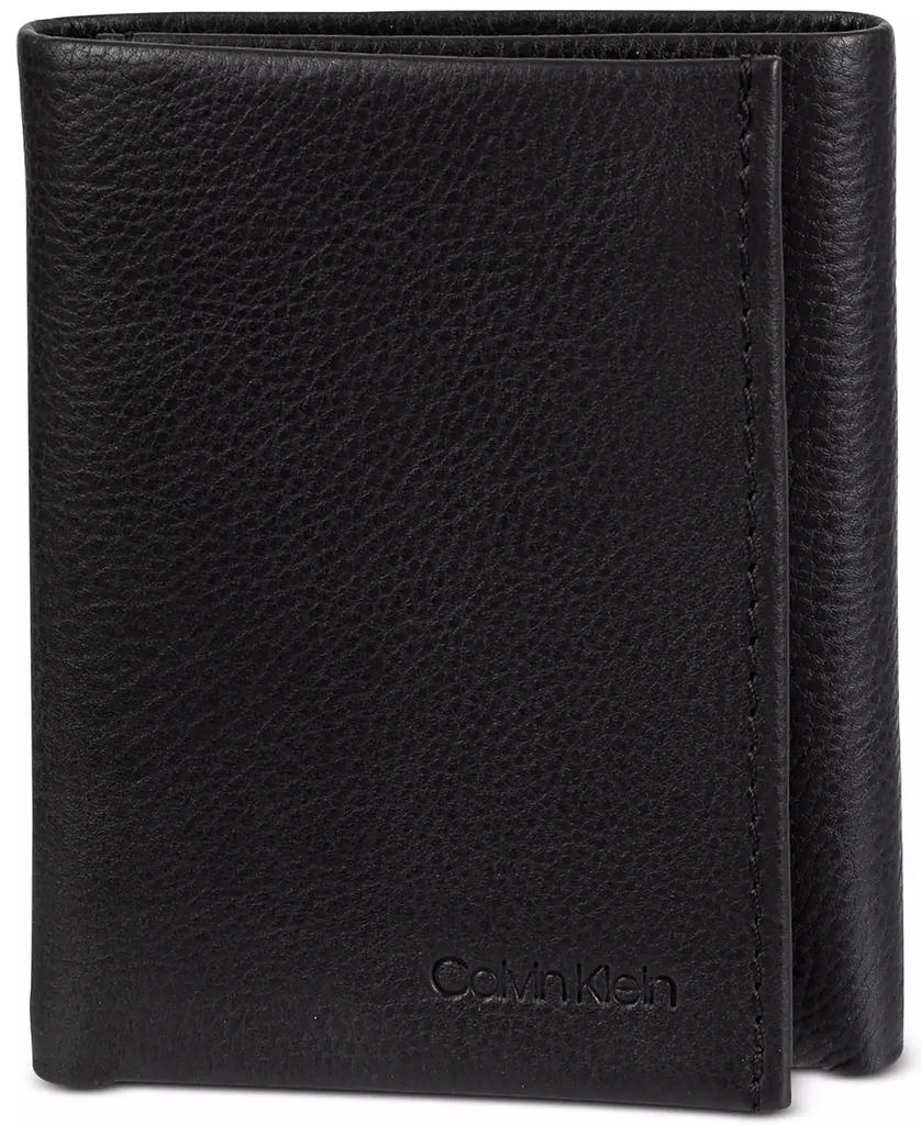 商品Calvin Klein|Men's Soft Milled Trifold Wallet,价格¥237,第1张图片