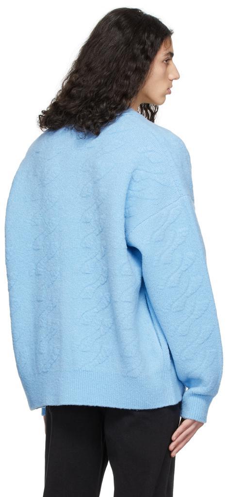 商品We11done|Blue Wool Cardigan,价格¥2125,第5张图片详细描述
