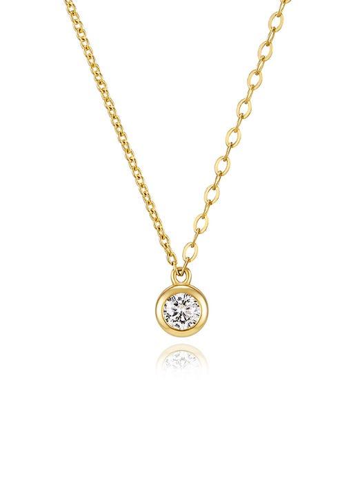 14k Combi Chain Necklace S (YG)商品第1张图片规格展示