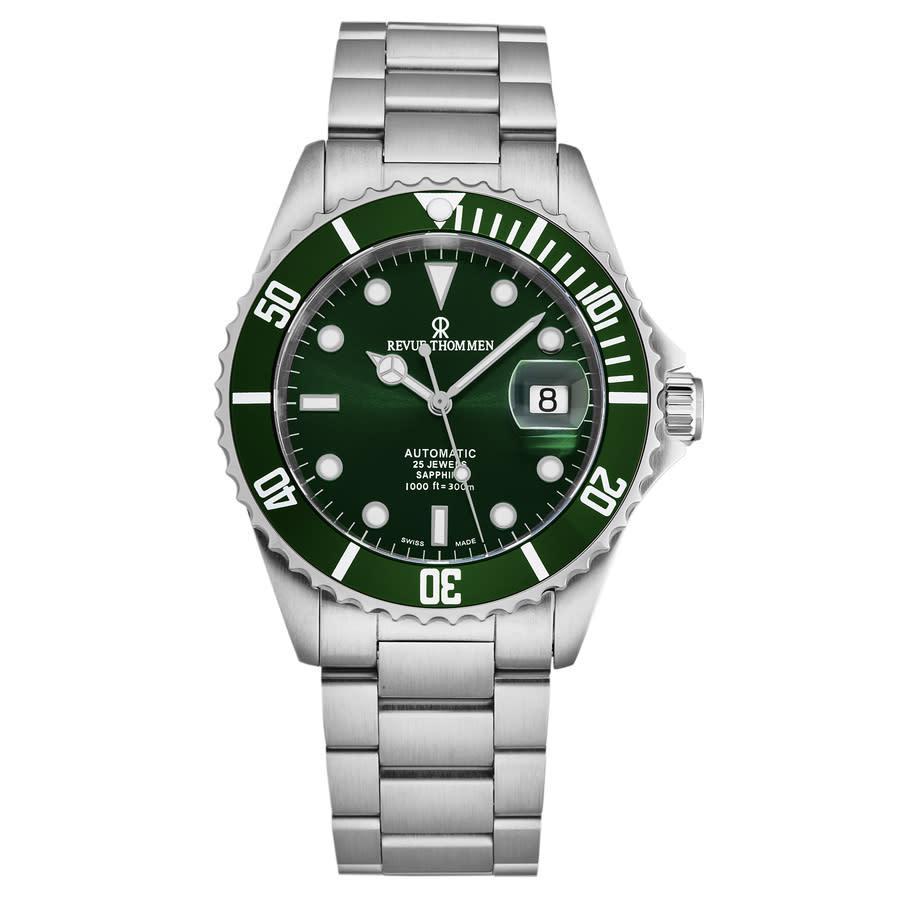 商品Revue Thommen|Diver Automatic Green Dial Mens Watch 17571.2129,价格¥3501,第1张图片