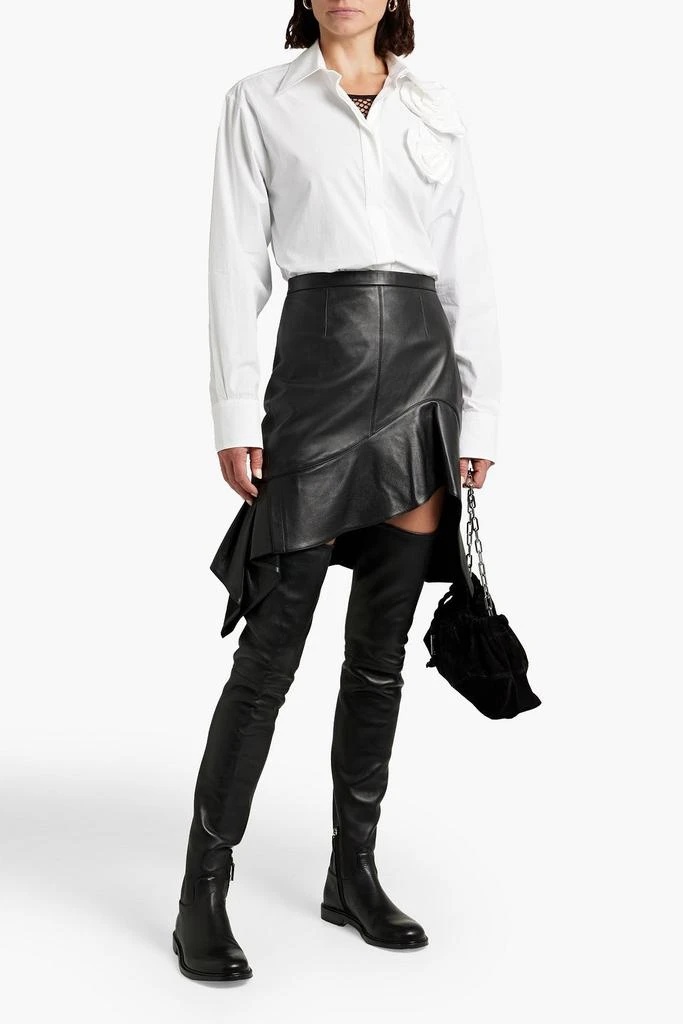 商品Valentino|Appliquéd cotton-poplin shirt,价格¥6309,第4张图片详细描述