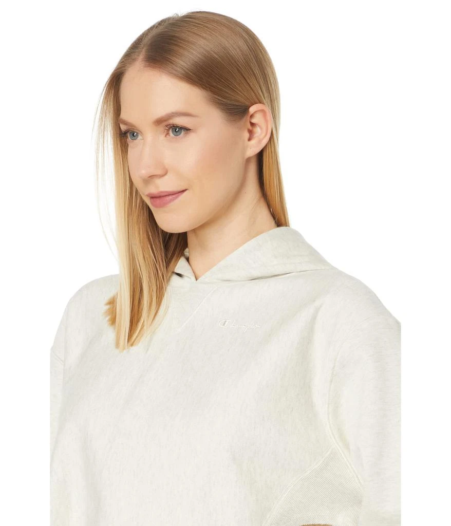 商品CHAMPION|Reverse Weave French Terry Crop Curve Hem Hoodie,价格¥375,第3张图片详细描述