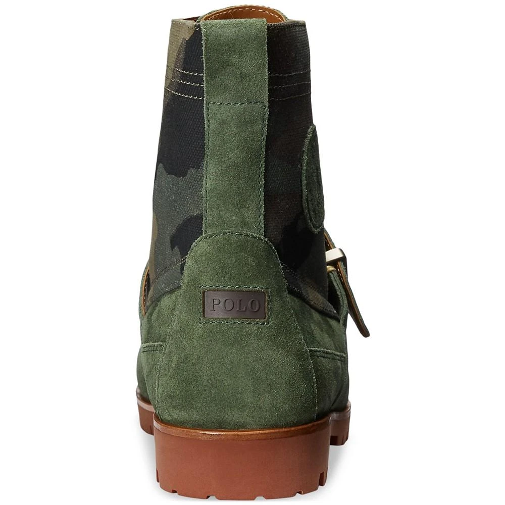 商品Ralph Lauren|Men's Ranger Suede & Camo Canvas Boot,价格¥699,第2张图片详细描述