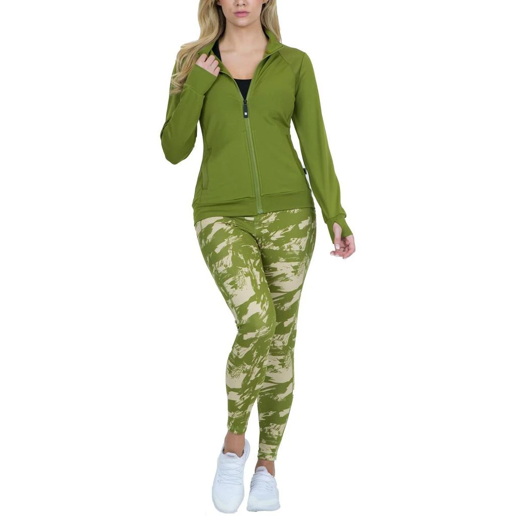 商品Nicole Miller Sport|Nicole Miller Sport Women's Full Zip Activewear Jacket with Shimmer Panels,价格¥61,第2张图片详细描述