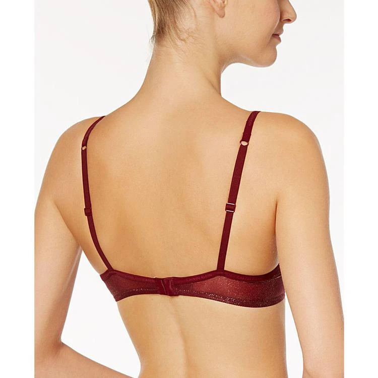 商品Calvin Klein|Sheer Marquisette Logo-Trimmed Demi Bra QF4223,价格¥169,第2张图片详细描述