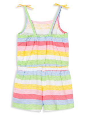 商品Little Me|Baby Girl's Multi Striped Knitted Romper,价格¥125,第4张图片详细描述