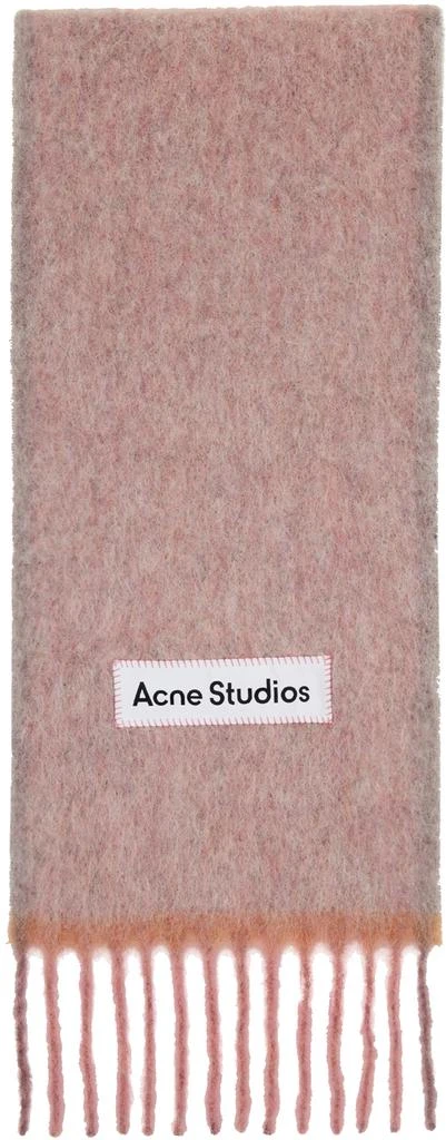商品Acne Studios|Pink Wool Mohair Scarf,价格¥2236,第1张图片