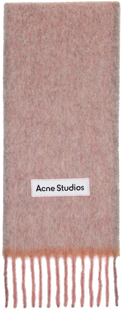 商品Acne Studios|Pink Wool Mohair Scarf,价格¥2360,第1张图片