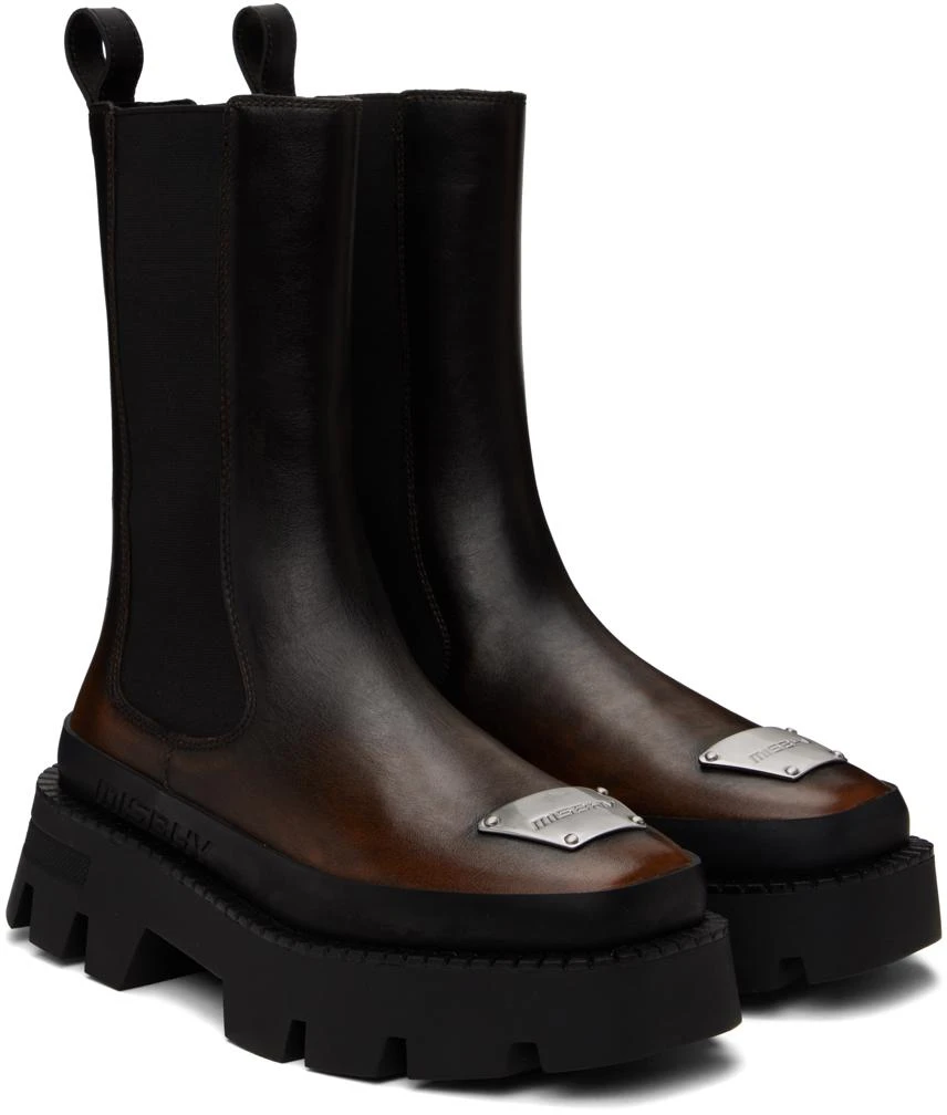 商品Misbhv|Black & Brown 'The 2000' Chelsea Boots,价格¥1994,第4张图片详细描述