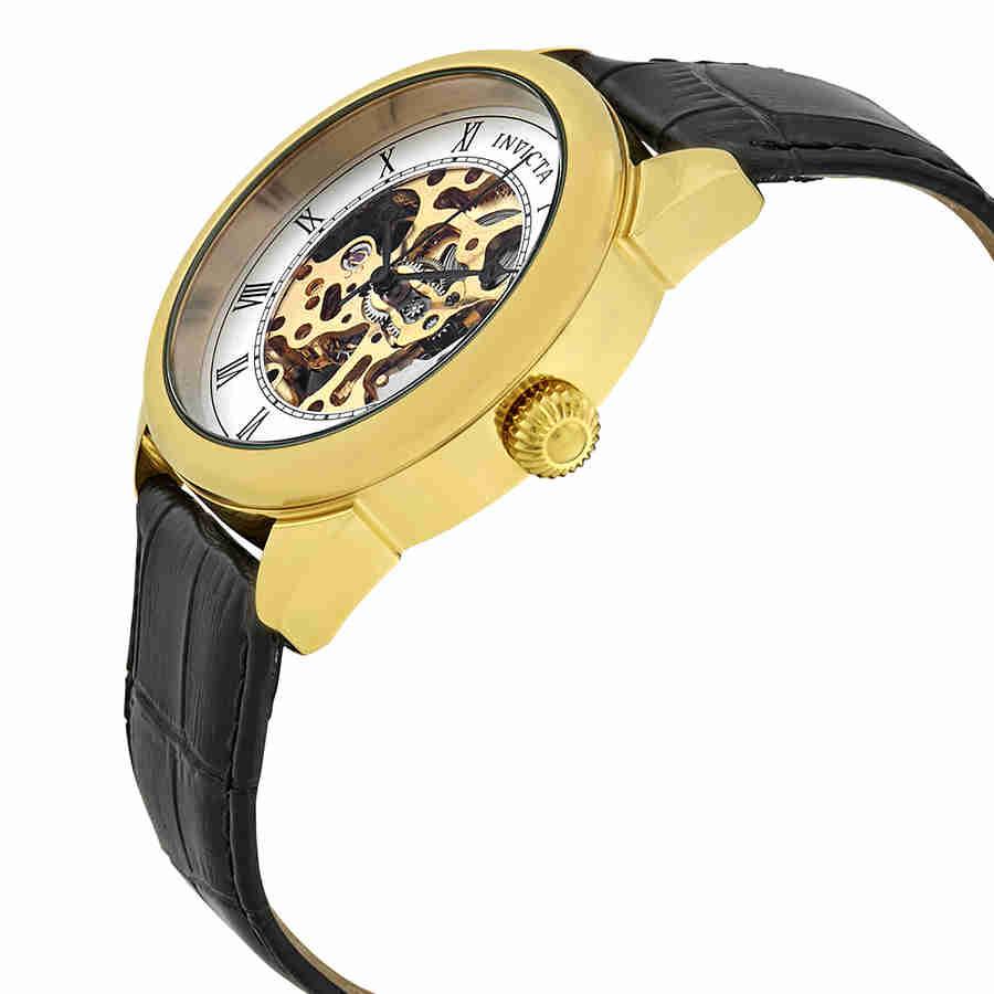 Invicta Specialty Gold Skeleton Dial Mens Watch 23535商品第2张图片规格展示