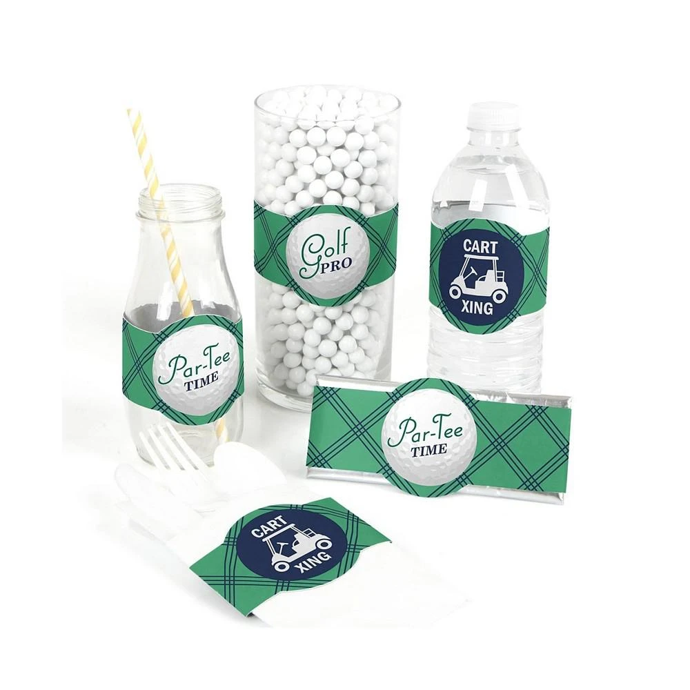 商品Big Dot of Happiness|Par-Tee Time - Golf - Party DIY Wrapper Favors and Decorations - Set of 15,价格¥97,第1张图片