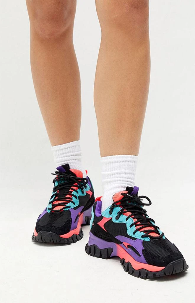 商品Fila|Women's Black & Pink Ray Tracer TR 2 Sneakers,价格¥294,第1张图片