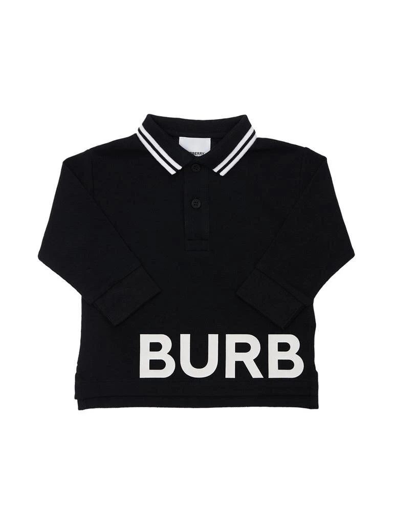 商品Burberry|L/s Cotton Piquet Polo,价格¥1440,第1张图片