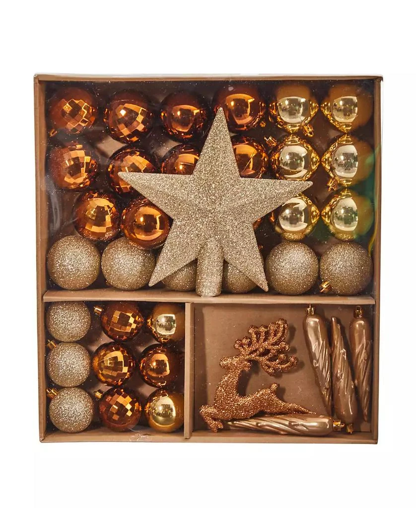 商品NEARLY NATURAL|Holiday Christmas 40 Piece Lux Shatterproof Ornament Set,价格¥440,第3张图片详细描述