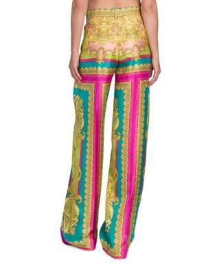 商品Versace|Printed Wide-Leg Silk Trousers,价格¥4218,第2张图片详细描述