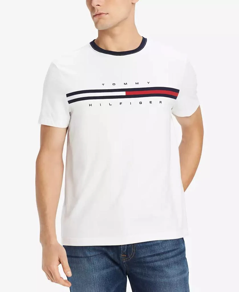 商品Tommy Hilfiger|汤米希尔费格男士圆领短袖百搭运动T恤,价格¥201,第1张图片