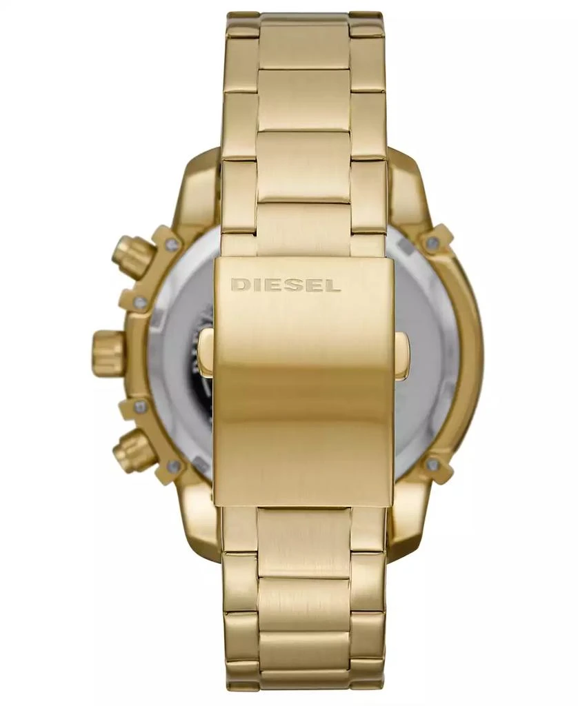 商品Diesel|Men's Chronograph Griffed Gold-Tone Stainless Steel Bracelet Watch 48mm,价格¥2010,第3张图片详细描述
