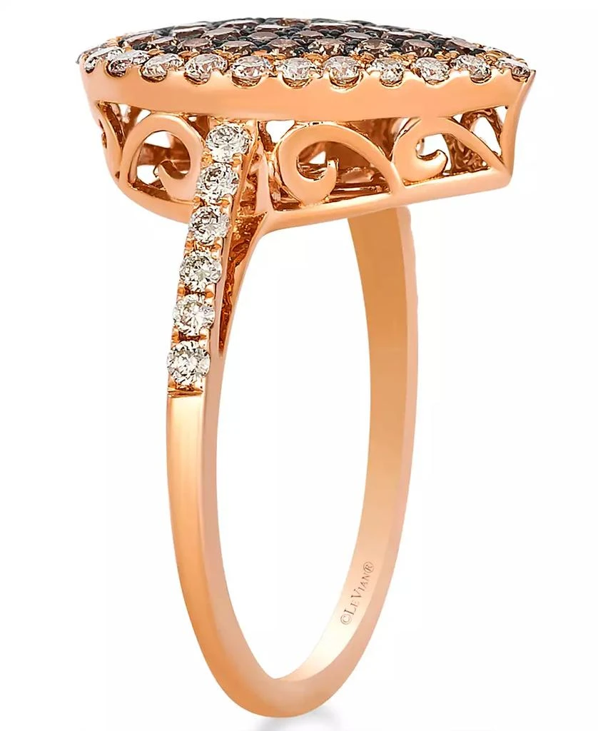 商品Le Vian|Chocolate Ombre Diamond Ring (1.14 ct. t.w.) in 14K Strawberry Gold,价格¥43800,第3张图片详细描述