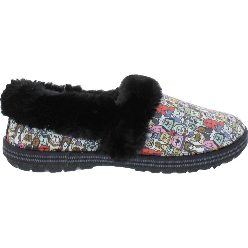 BOBS From Skechers Womens Snuggle Rovers Faux Fur Trim Slip On Casual Shoes 商品