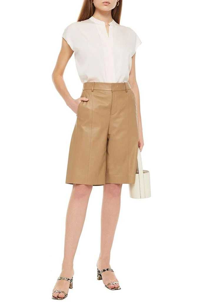 商品Vince|Silk-blend crepe top,价格¥553,第4张图片详细描述