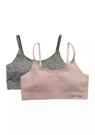 商品Calvin Klein|Klein Girls 7 16 Nylon Bonded Bra Set,价格¥66,第1张图片