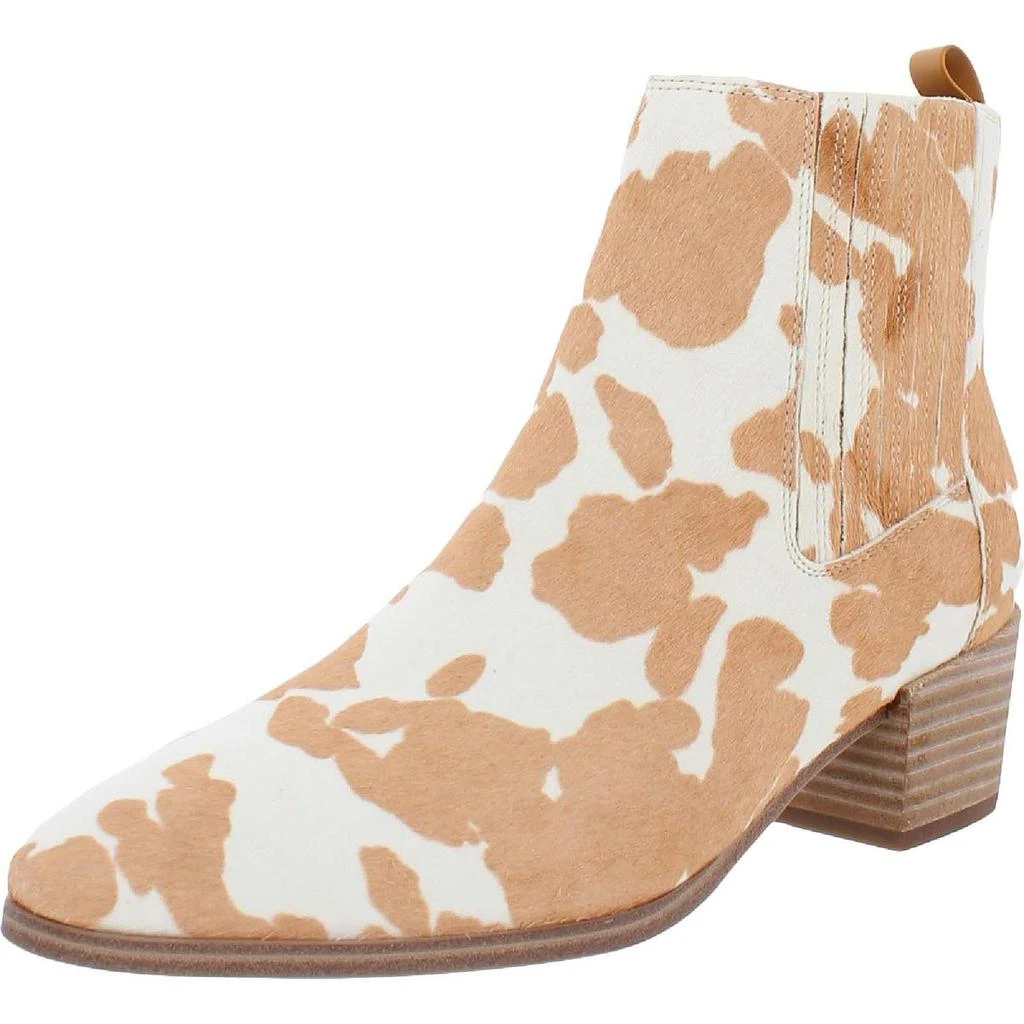 商品Nine West|Nine West Womens Applez 5 Calf Hair Block Heel Ankle Boots,价格¥123,第1张图片