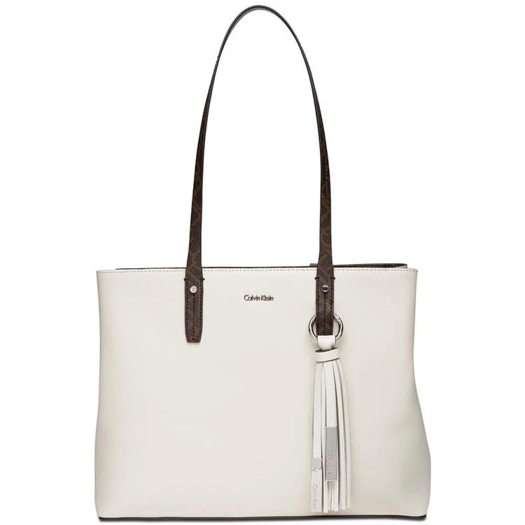 商品Calvin Klein|Maggie Leather Tote,价格¥791,第1张图片