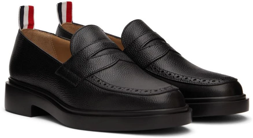 商品Thom Browne|Black Penny Loafers,价格¥3312,第4张图片详细描述