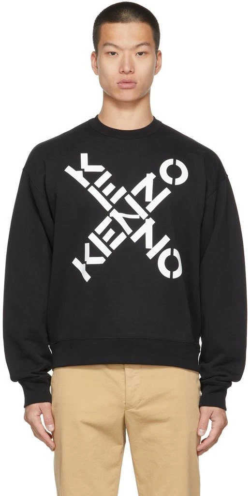 商品Kenzo|Black Sport Big X Sweatshirt,价格¥1466,第1张图片